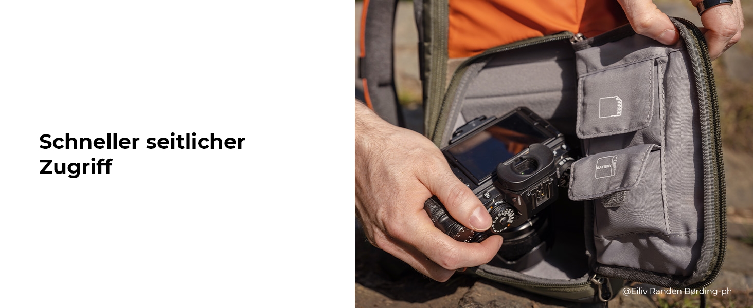 Рюкзак для камери K&F Concept 20L, великий фоторюкзак з відділенням для ноутбука 15.6 дюймів, водонепроникний, з дощовиком, оранжевий