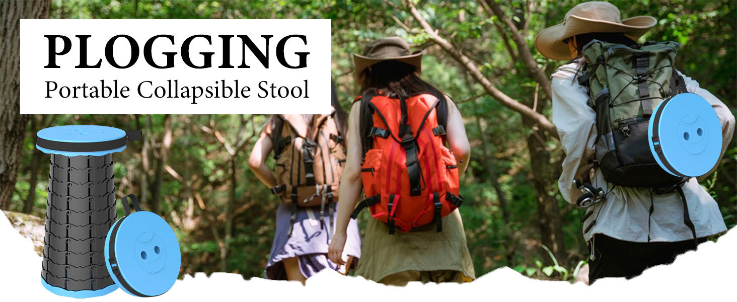 Тeleskopний складаний стільчик для кемпінгу, риболовлі та відпочинку на природі (25x25x45 см)