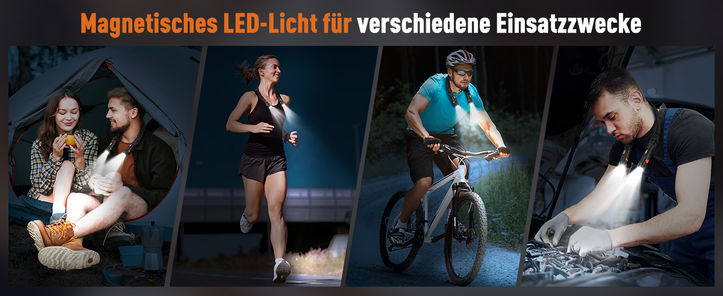 Ліхтарик на шию магнітний для читання ZOOI - подарунок для чоловіків, тата на День батька, оригінальний презент