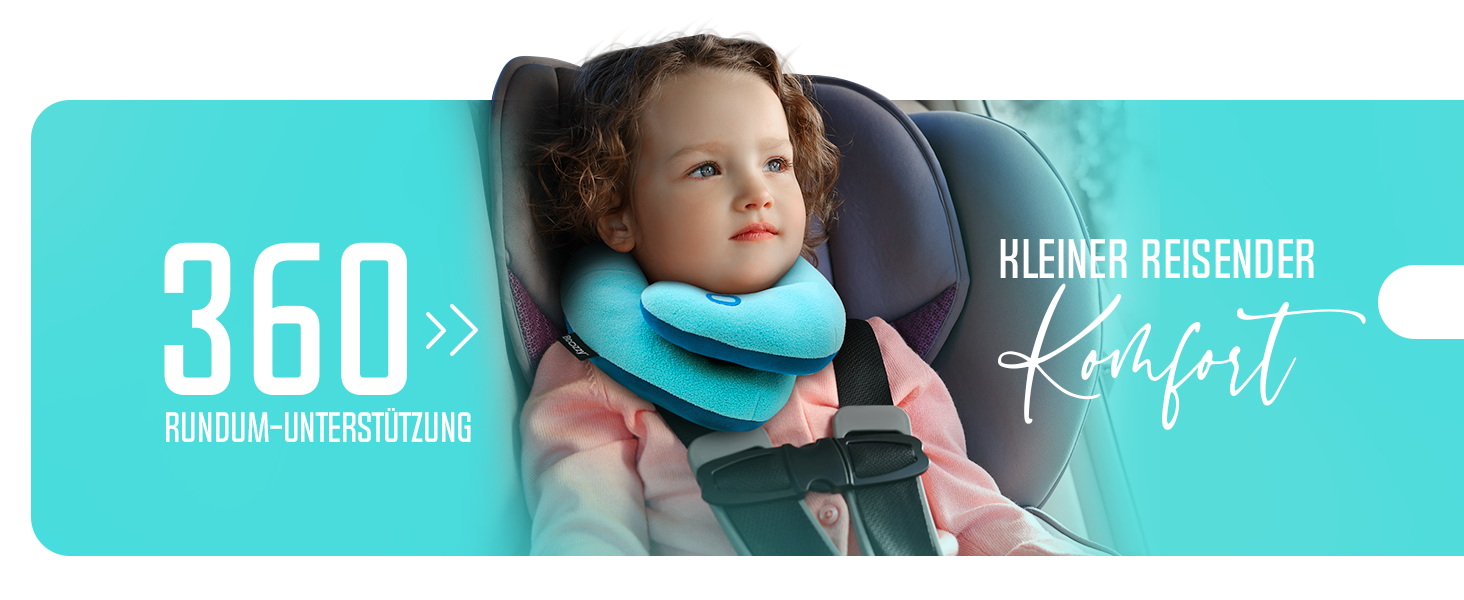 Подушка для шиї BCOZZY для дітей 8-12 років (сірий сріблястий), запобігає падінню голови, комфортна для подорожей, м'яка, можна прати, середній розмір