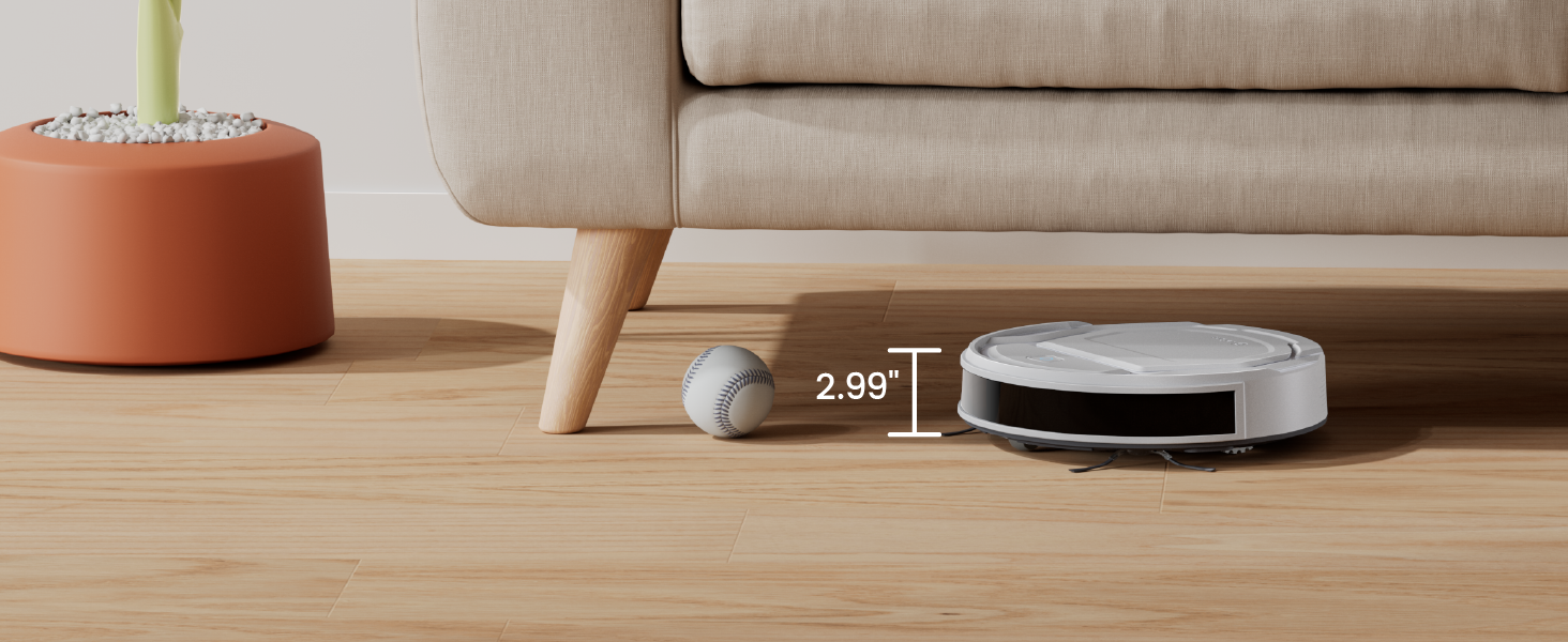 Робот-пилосос LEFANT M210 білий: потужний, тихий, з Wi-Fi та керуванням через додаток, для дому та тварин