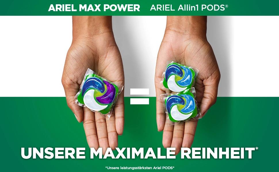 Капсули для прання кольорових речей Ariel Max Power Pods Color+, 66 прань