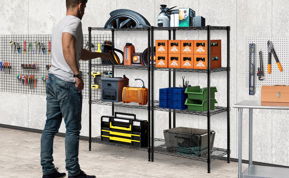 Nilpferd Metal Wire Shelving Unit