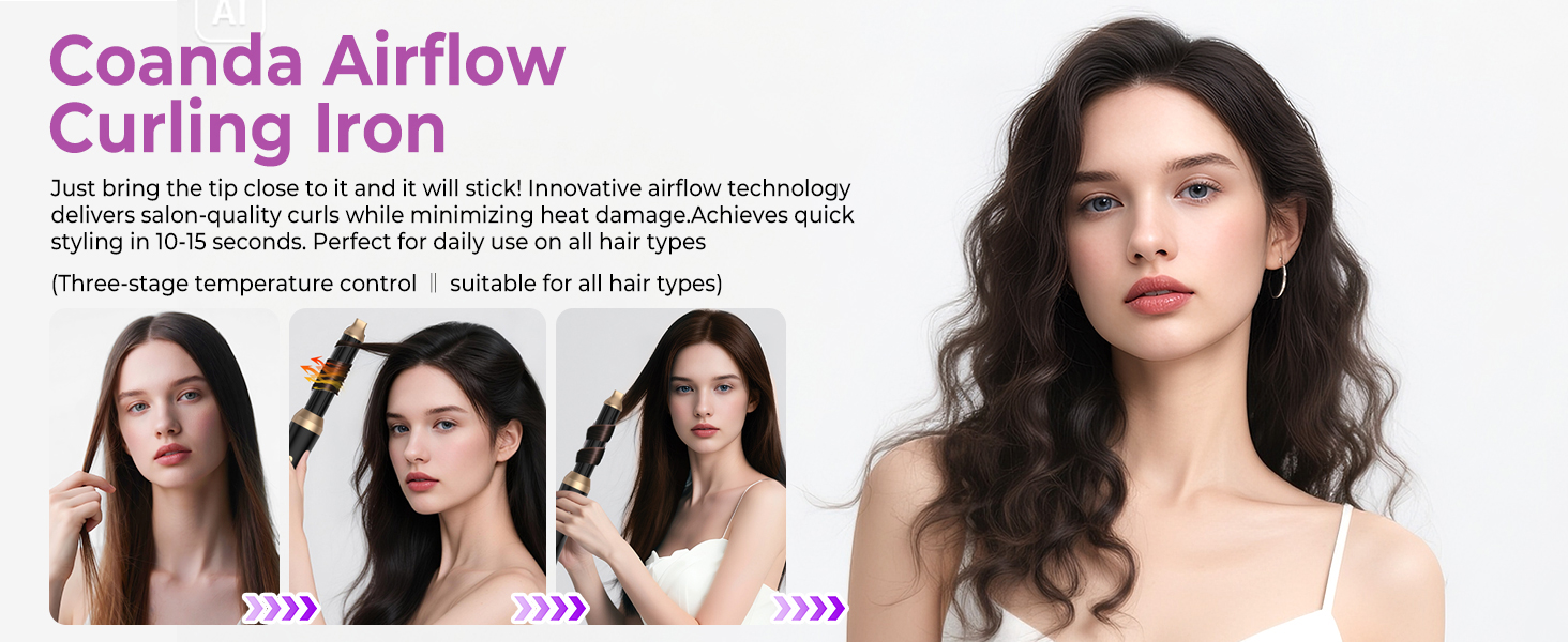 Мультистайлер для волосся 5-в-1 з термощіткою, фен-щіткою, круглою щіткою, плойкою та випрямлячем. Потужність 1000 Вт, 3 температурні режими. Для об'єму, випрямлення, локонів та сушіння. Білий (Чорний)