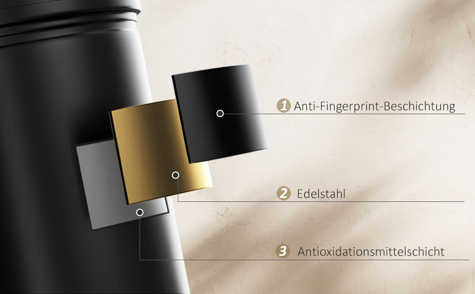 Сміттєвий бак Ribelli з датчиком, 60 літрів, чорний - автоматичне відкривання/закривання, з LED-індикатором