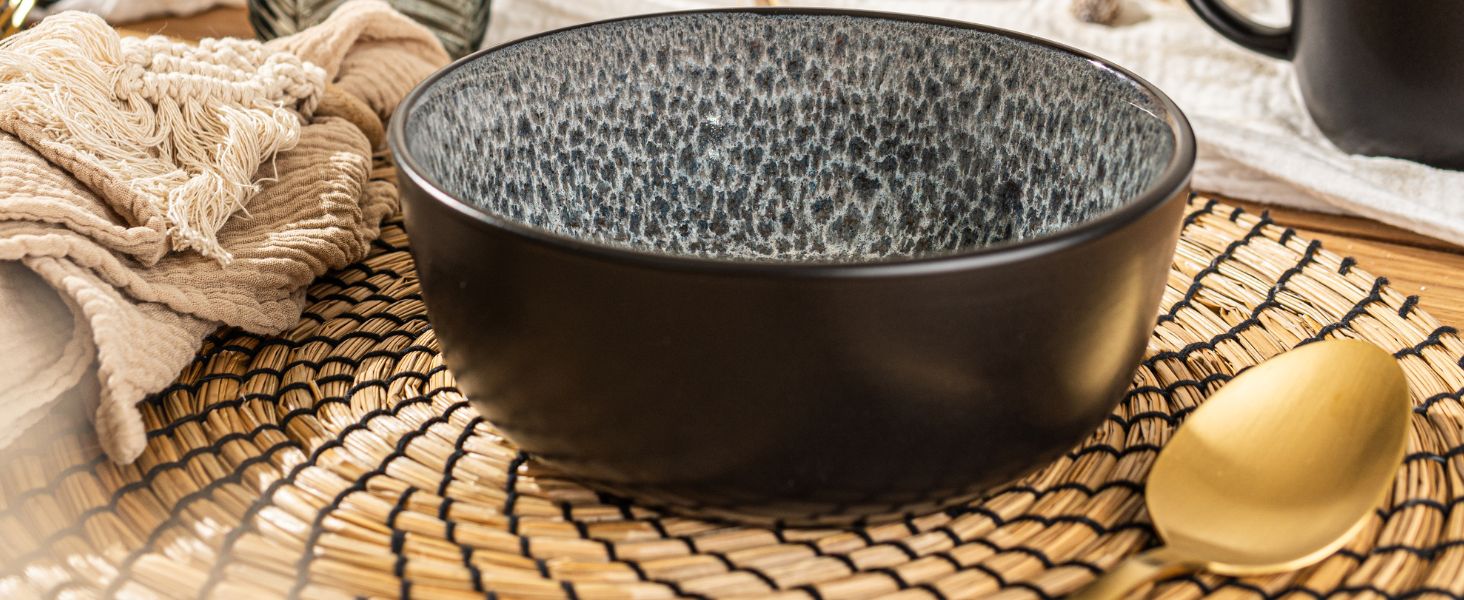 Набір кавових чашок Sänger Sydney (6 шт.) з кераміки, 430 мл, сірий, для кави та чаю, миючі в посудомийній машині, для мікрохвильової печі