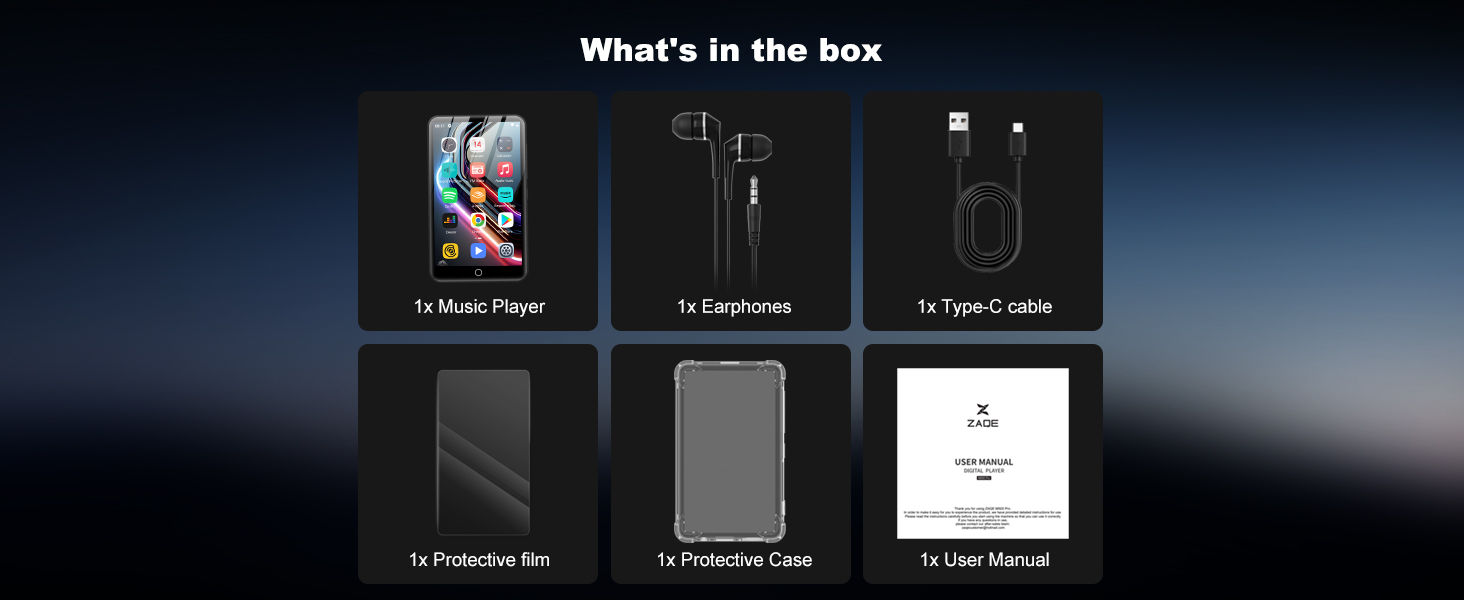 MP3 плеєр 80GB з Bluetooth та WiFi, 4.0