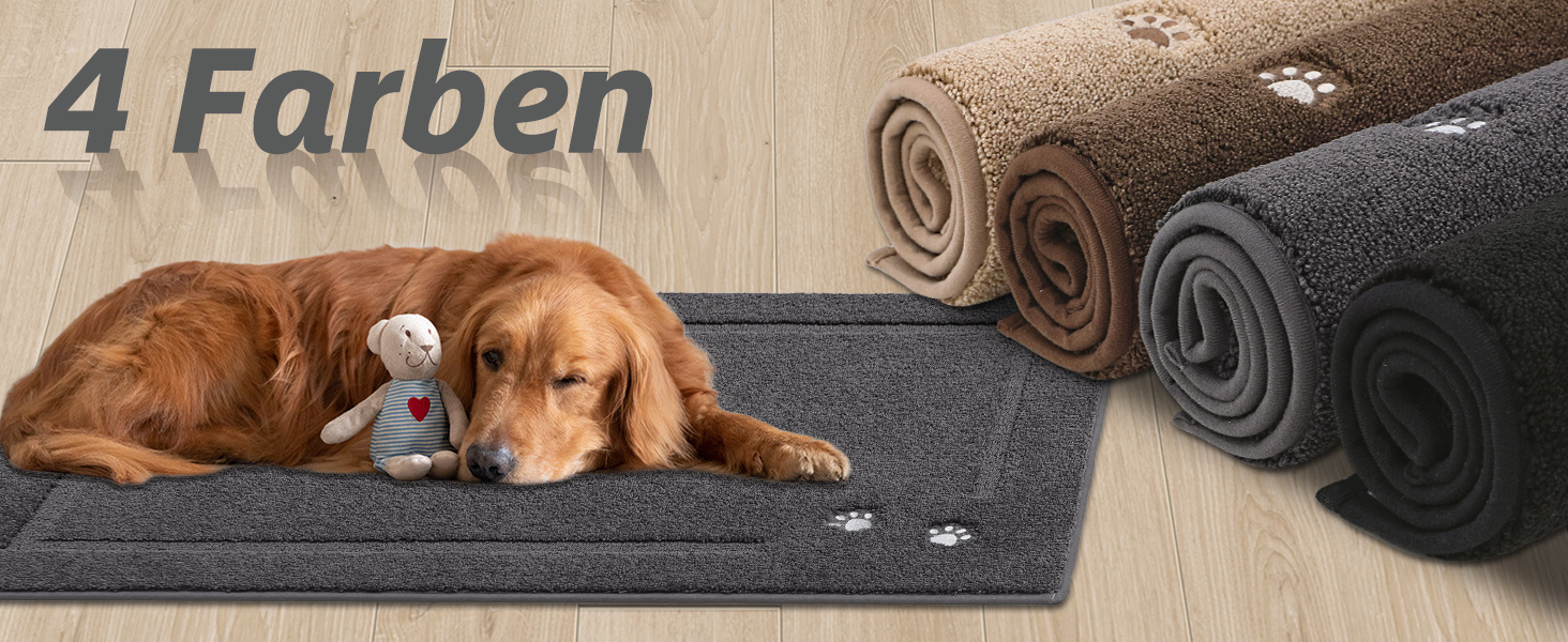 Килимок для дому BEQHAUSE 80x120 см, сірий - для входу, коридору, передні/задні двері, миється