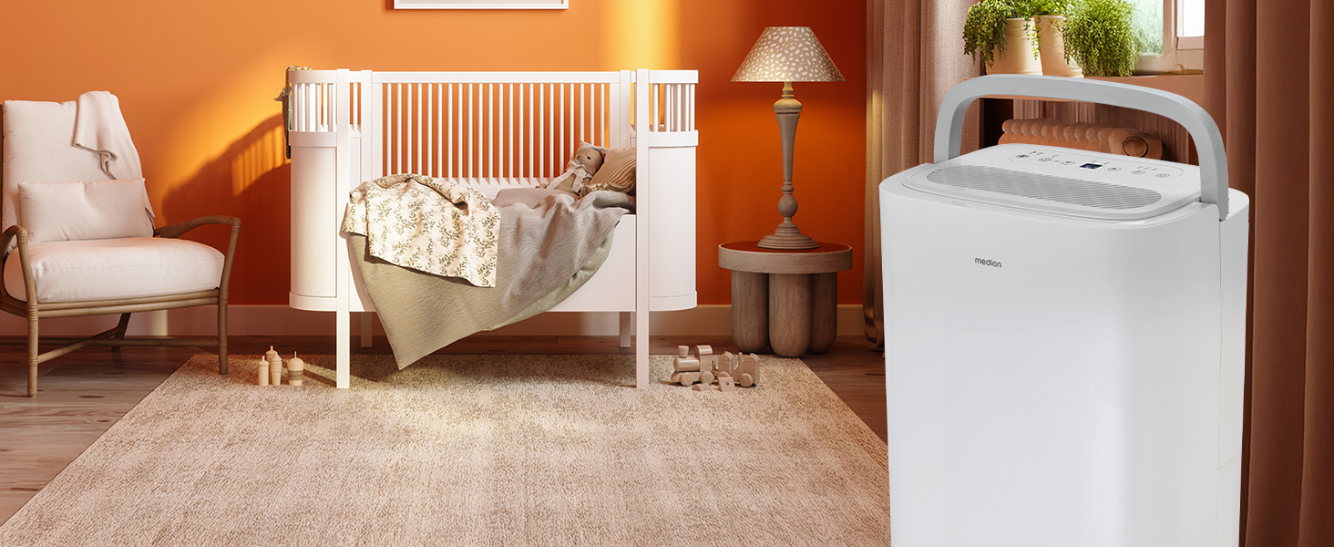 Електричний осушувач повітря MEDION DH10 - 12L, 15м², тихий, з таймером
