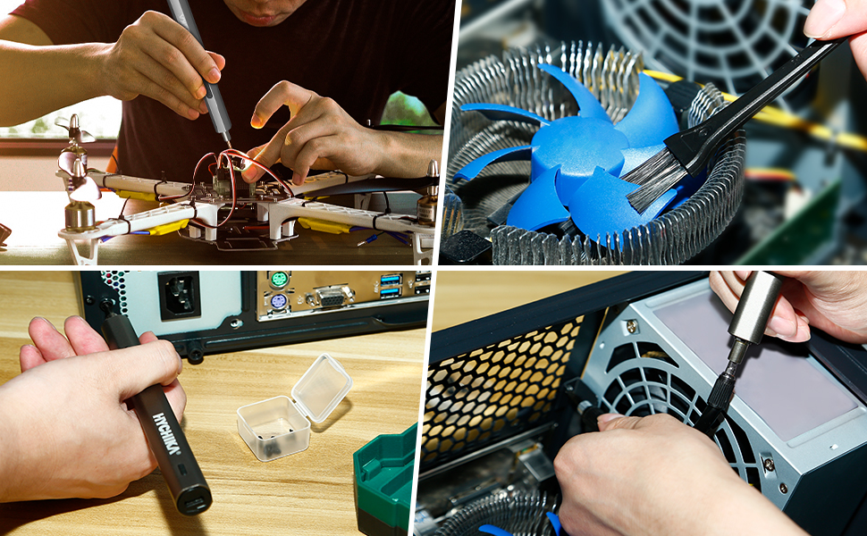 Електрична прецизійна викрутка HYCHIKA для дрібної механіки, набір 67 в 1. Інструмент для ремонту смартфонів, планшетів, консолей, камер, годинників