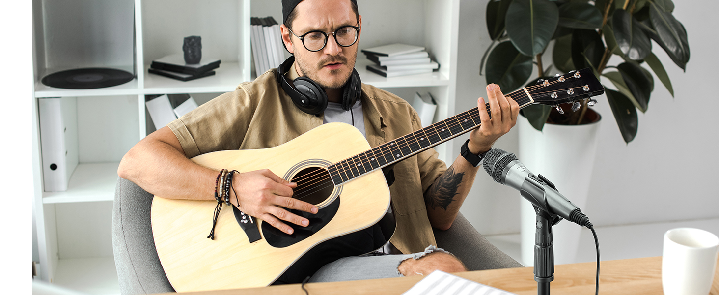 Підставка для мікрофона Moukey на стіл з кліпсою, регульована, 5/8