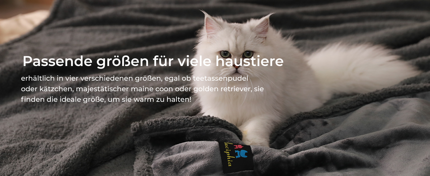 Водонепроникний коврик для собак Luciphia, флісовий, миючий, для собак та котів, захист дивану, ліжка, автокрісла, меблів, темно-сірий, розмір M (100 x 145 см)