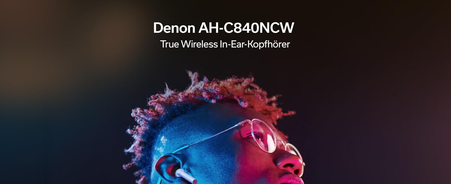 Бездротові навушники Denon AH-C500W True Wireless - білі (з мікрофоном, без активного шумозаглушення)