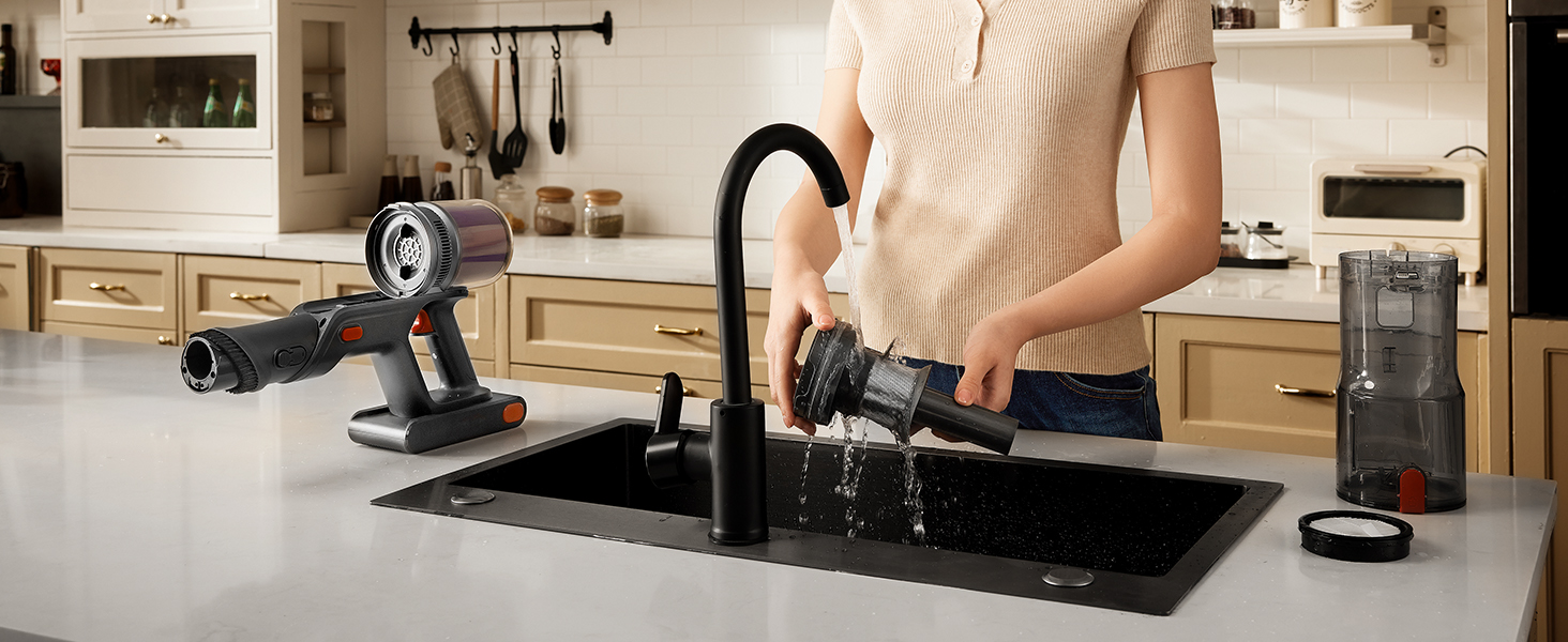 Бездротовий пилосос Proscenic P16 з акумулятором, 55 кПа, 550 Вт, 65 хв, гнучкий гофрований з'єднувач, GreenEye, щітка Anti-Tangle, для килимів, твердих поверхонь, шерсті домашніх тварин, автосалонів, блакитний