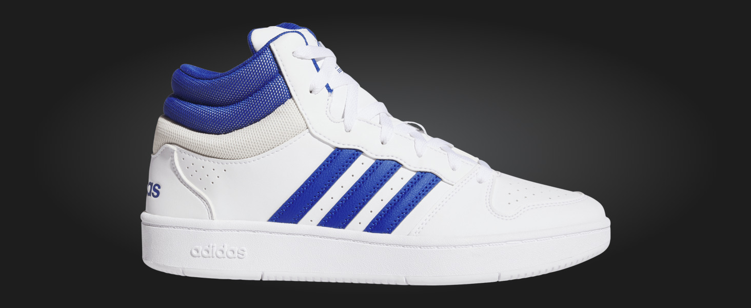 Кросівки Adidas Hoops Classic Unisex 44 EU Білі, Сині, Чорні