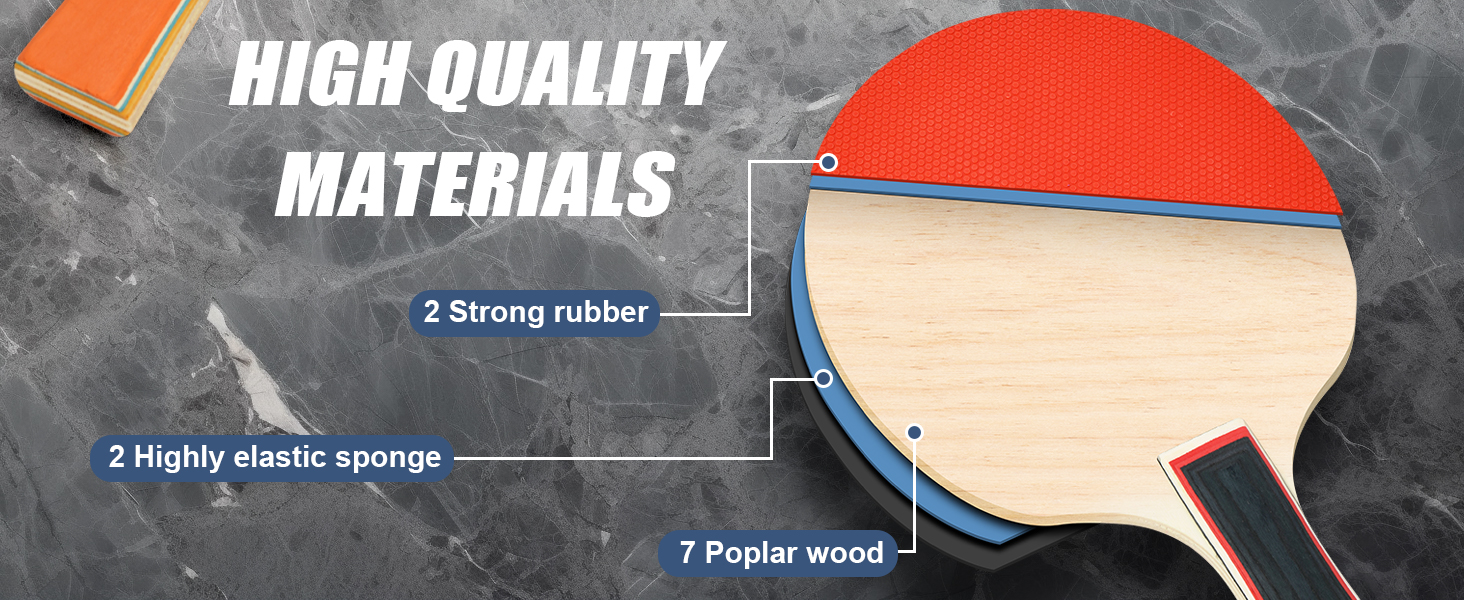 Набір для настільного тенісу Flintronic: 2 ракетки + 3 м'ячі, сумка, для початківців та професіоналів