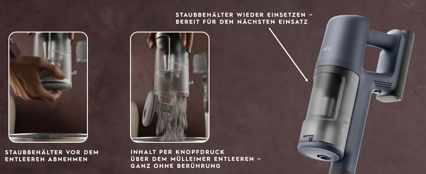 Бездротовий акумуляторний пилосос AEG 6000, 21.6V, 40 хв роботи, потужність 103 000 об/хв, серія 6000, колір блакитний