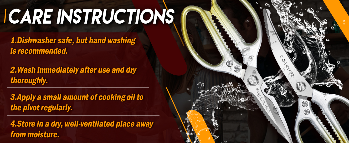 Набір кухонних ножиць DRAGON RIOT (2 шт.) - кухонні, для м'яса, для птиці, з нержавіючої сталі, японська сталь