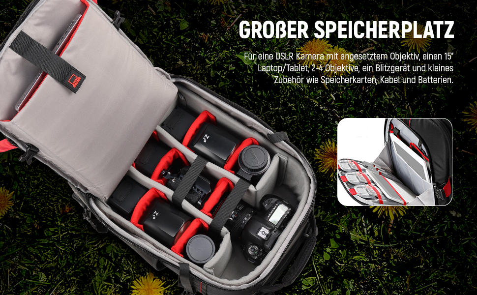 Рюкзак-тележка для камери NEEWER 2-в-1 NW-DA410T: водонепроникний, знімний, для фотообладнання та ноутбука