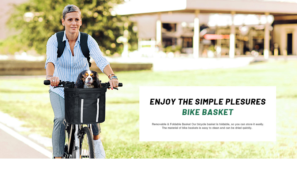 Корзина для собак на велосипед ANZOME, чорна, 33 x 22 x 25 см, з адаптером та ременем безпеки