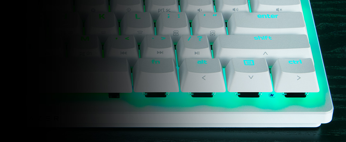 Клавіатура Razer Huntsman V3 Pro Mini - 60% з Red Switch (Аналоговий оптичний перемикач, PBT-клавіші, USB-C, QWERTY US)