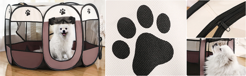 Вольєр для тварин Faltbar (складний) 74x74x43 см - вольєр для собак, котів, кроликів та інших дрібних тварин. Оксфордська тканина, Pop-up система, для використання в приміщенні та на вулиці