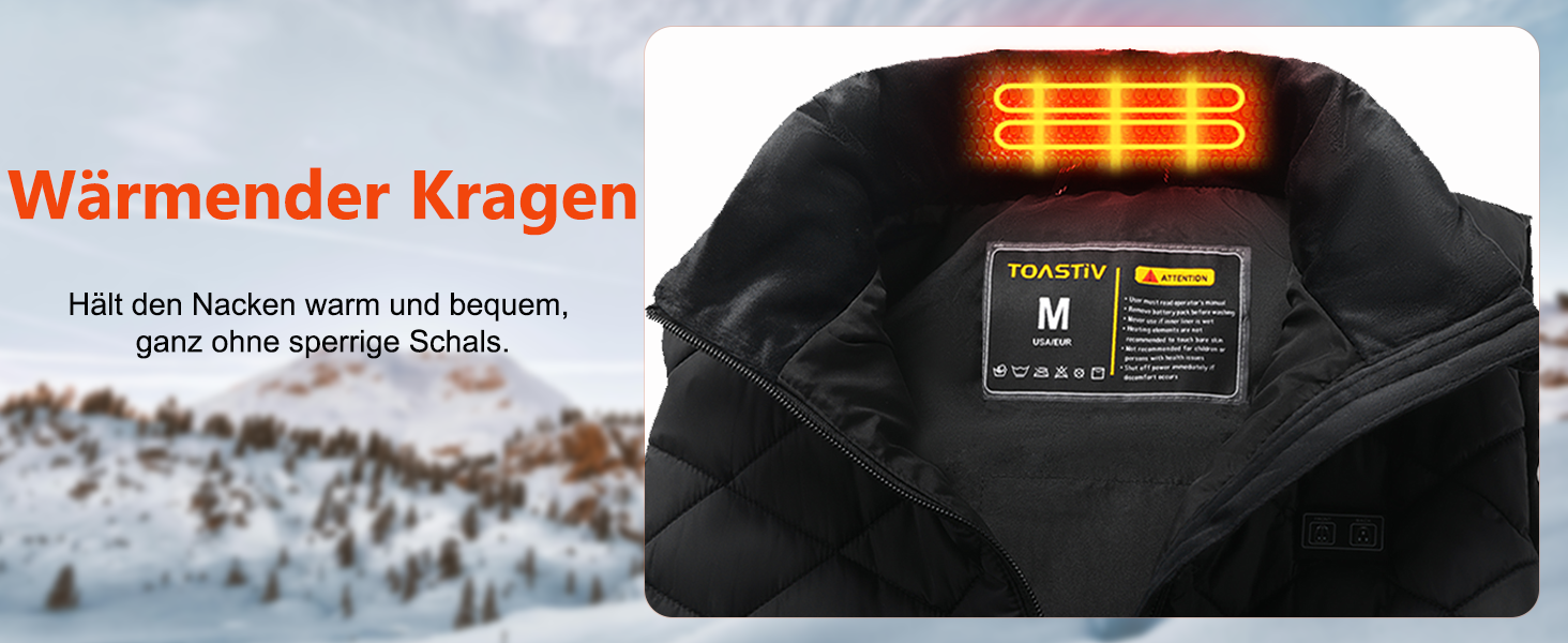 Електрична гріюча жилетка для жінок, 18400mAh, 7.4V, тепла степна жилетка на зиму, чорна (M)