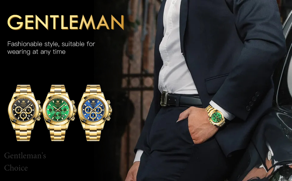 Чоловічий годинник OLEVS класичний, кварцовий, чорний зі сталевим ремінцем, водонепроникний, з датою та підсвіткою