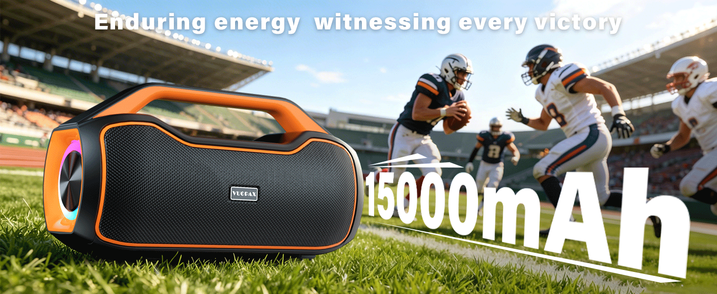 Bluetooth колонка портативна 120W з басами, водонепроникна IP65, підтримка DSP/TWS/AUX/TF/BT5.4, для вечірок та пляжу (Чорна)
