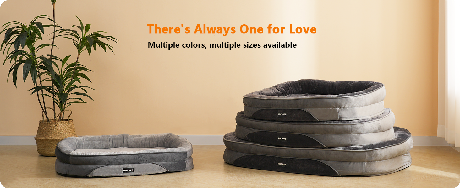 Ортопедичне ліжко для собак, лежанка для собак з валиком, кошик для собак з неслизьким дном, знімний та пральний, для маленьких собак, 71 x 53 x 14 см, темно-сірий