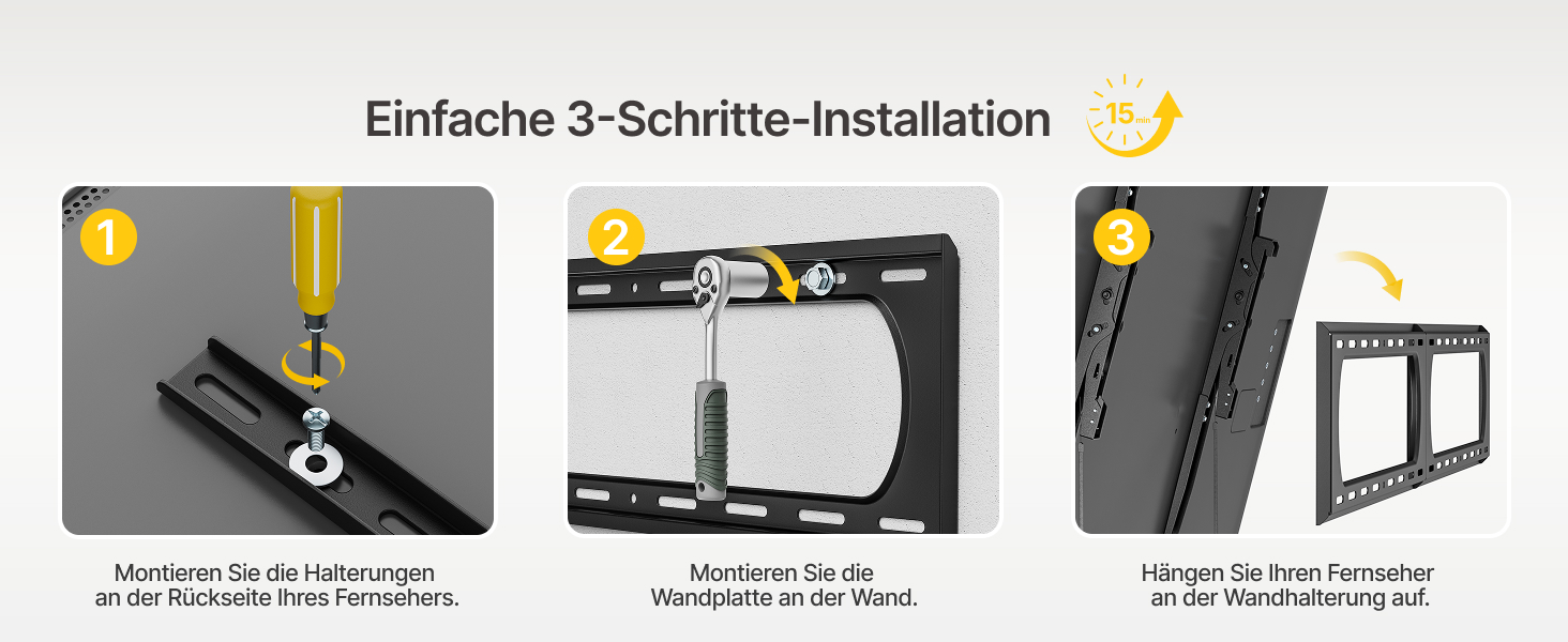 Кріплення для телевізора monTEK Heavy Duty, настінне кріплення для телевізорів 37-140 дюймів, до 136 кг, ультратонкий профіль 32 мм, сумісне з дерев'яними стійками 406/450/600 мм, VESA до 1200x800 мм, регульоване нахилом