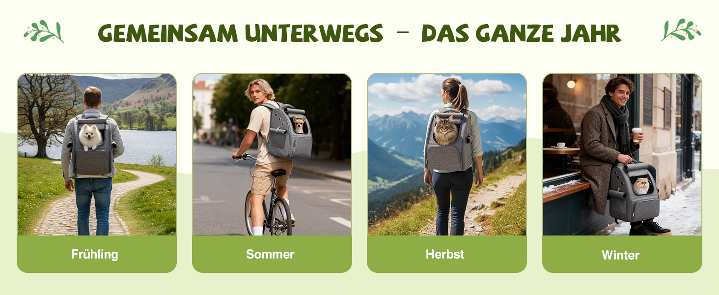 Рюкзак для котів та собак ALLSOPETS, складний, дихаючий, з сонцезахистом, для маленьких котів та собак, ідеальний для подорожей, кемпінгу та піших прогулянок (Беerenроже)