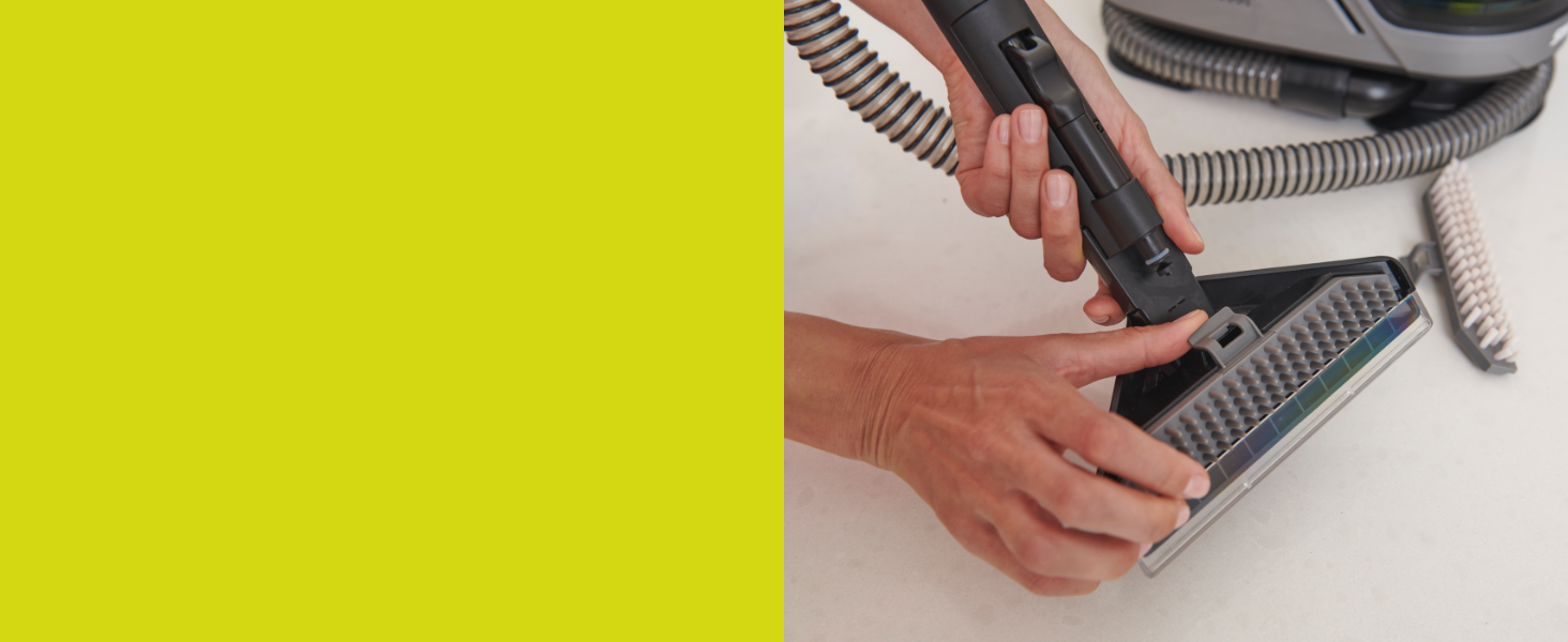 RYOBI 18V ONE+ Акумуляторний Текстильний Очищувач Pro RDC18BL-0: Потужне видалення плям, 2-в-1 миюча щітка, Dual Tank, для дому та автомобіля (без акумулятора та зарядного пристрою)