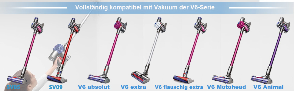 Акумулятор 21.6V 4.6Ah для пилососів Dyson V6 DC62 (замінник) + 2 фільтри + кришка + 2 шурупи
