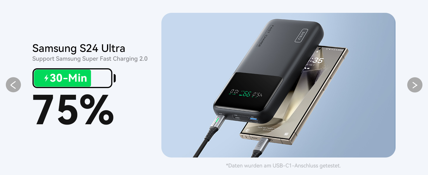 Power Bank INIU 140W 25000mAh з USB-C: зарядка для MacBook, iPad, iPhone, DJI, камери. Ідеально для подорожей та офісу