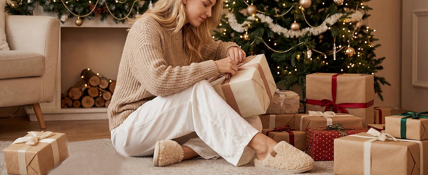 Тапочки зимові для жінок та чоловіків з меморі-піною, плюшеві, м'які, антиковзні, сірі, 38.5/40 EU