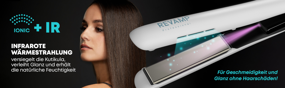 Professional Ceramic Hair Straightener & Curler with LCD Display - Infrared Technology, Ionic Plates, Adjustable Temperature (80-235°C), 3m Cable, Hair Care Oils