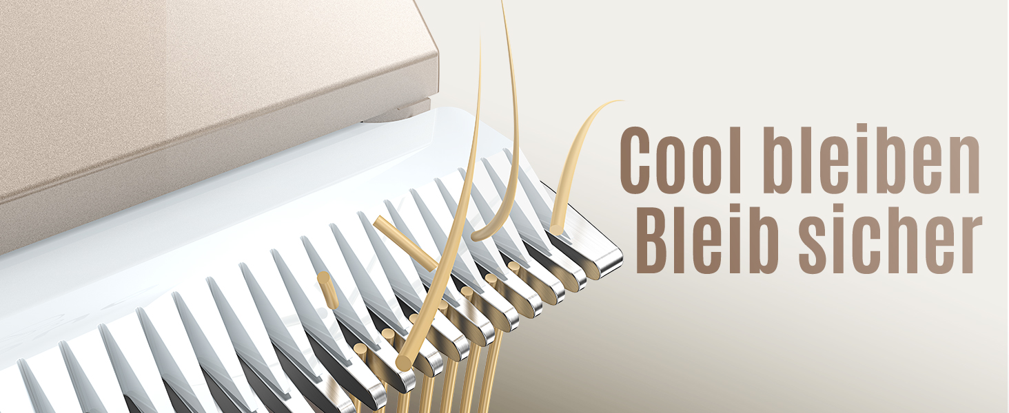 Професійна машинка для стрижки собак та котів oneisall Leise, для щільного хутра, потужний мотор, золото