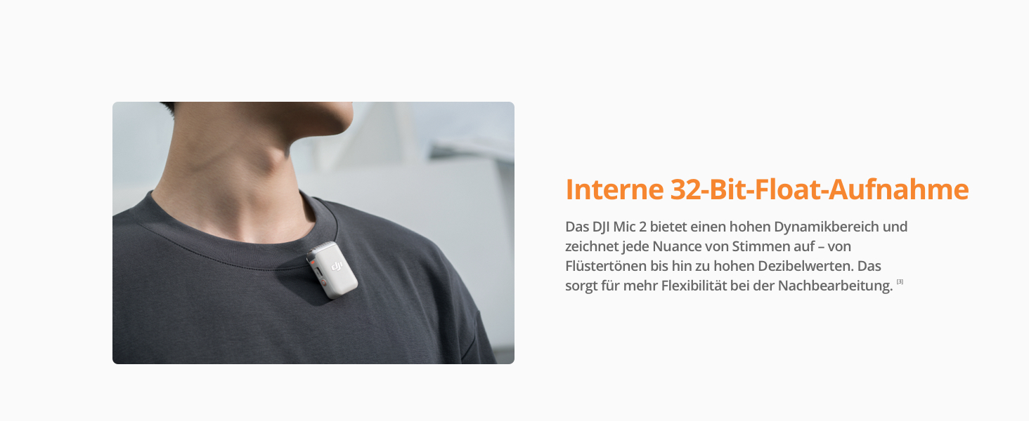 DJI Mic 2: Бездротовий мікрофон-петличка (2 передавача + 1 приймач + зарядна станція) для камери, смартфона, влогів, з шумозаглушенням, 48 кГц, 32-біт Float, 250 м радіус дії