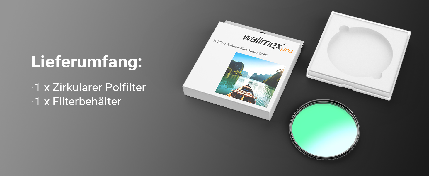 Поляризаційний фільтр Walimex Pro Zirkular Slim (52mm, Super DMC Slim) з захисним чохлом