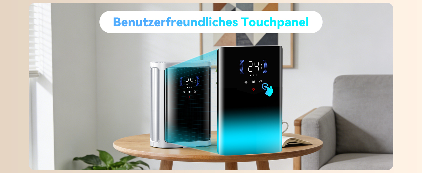 Електричний осушувач повітря Leise для сушіння одягу з таймером, автовимкненням та 7-кольоровими індикаторами (850 мл/год, 24 дні)