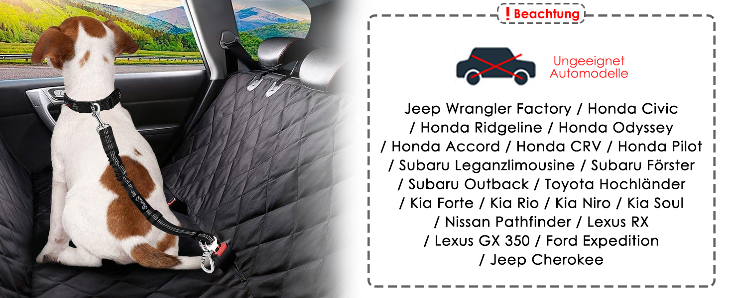 Автогурт для собак у машину, 2 шт. Безпечний ремінь для собак з амортизацією, універсальний кріплення для подорожей, блакитний