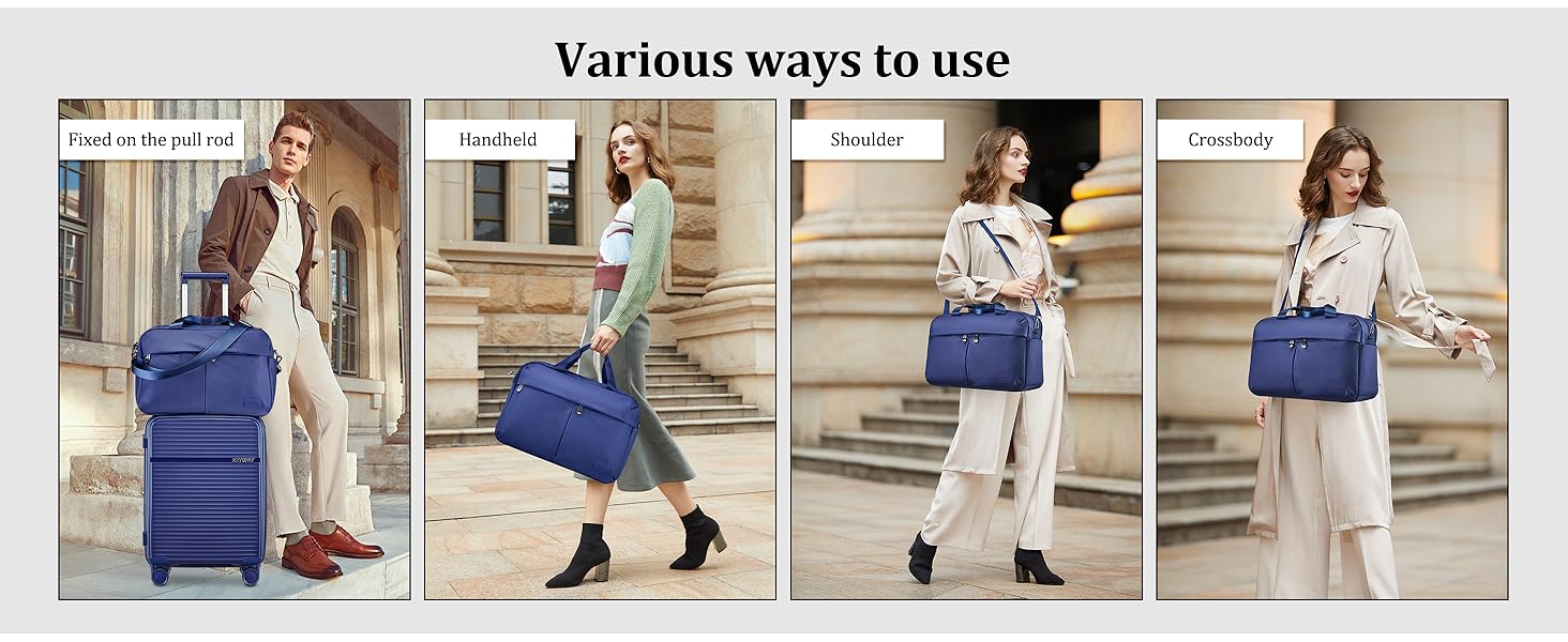 Набір валіз Joyway 4 шт. з жорстким корпусом та TSA-замком, розширюваний, чорний (блакитний)