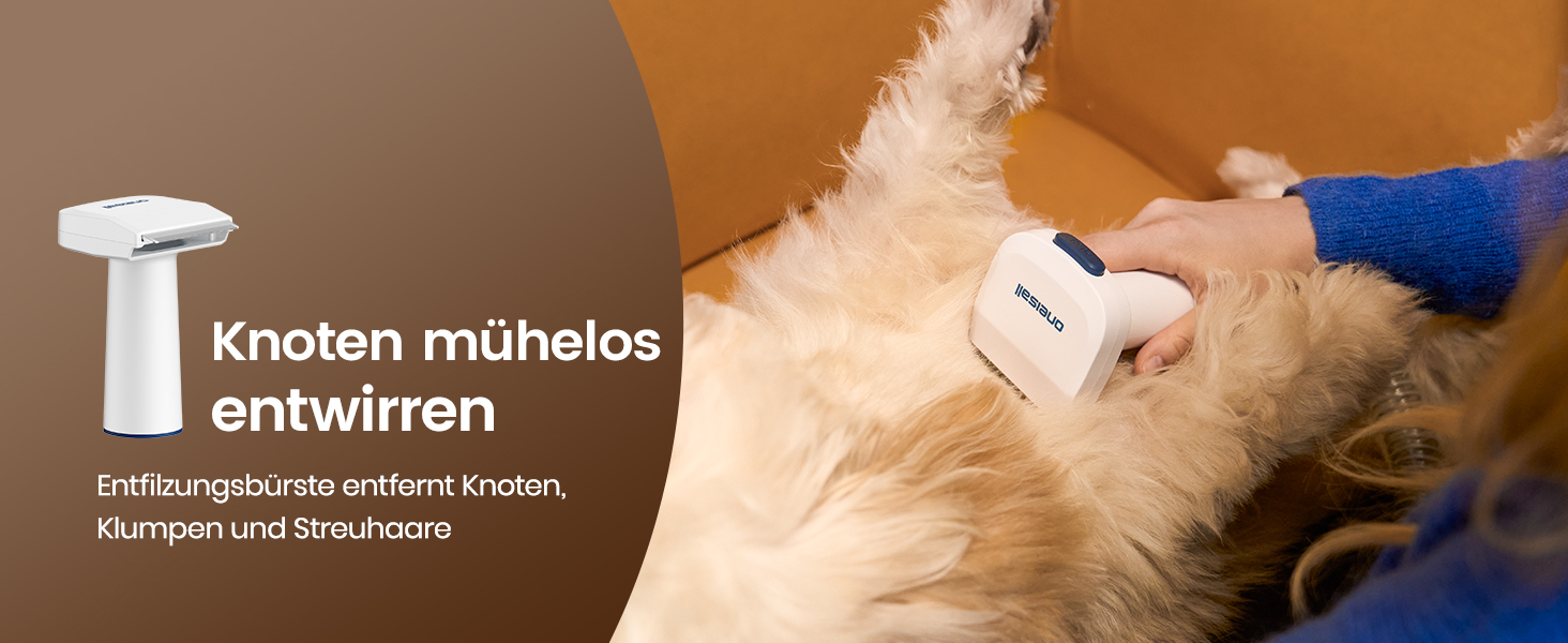 Машинка для стрижки собак Oneisall з пилососом, потужність 12000 Па, видаляє 99.99% шерсті, тиха, для собак та котів, 7 насадок