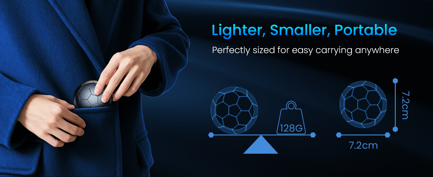 Електричні грілки для рук 2 шт. | USB-грілки з 3 режимами нагріву, 20 годин тепла, для холодного клімату, Outdoor/Indoor (Сірий)