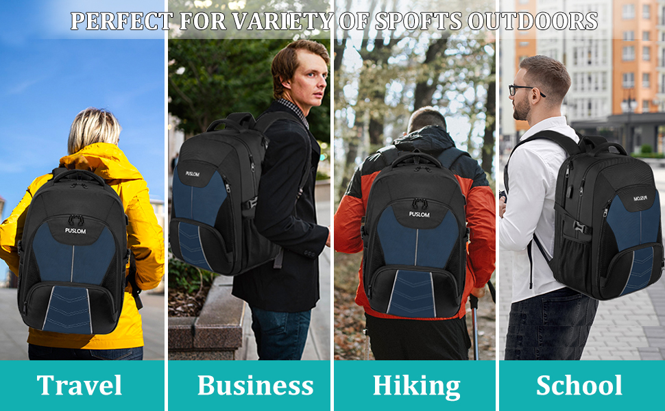 Чоловічий рюкзак 55L, водовідштовхувальний, з відділенням для ноутбука 18.4