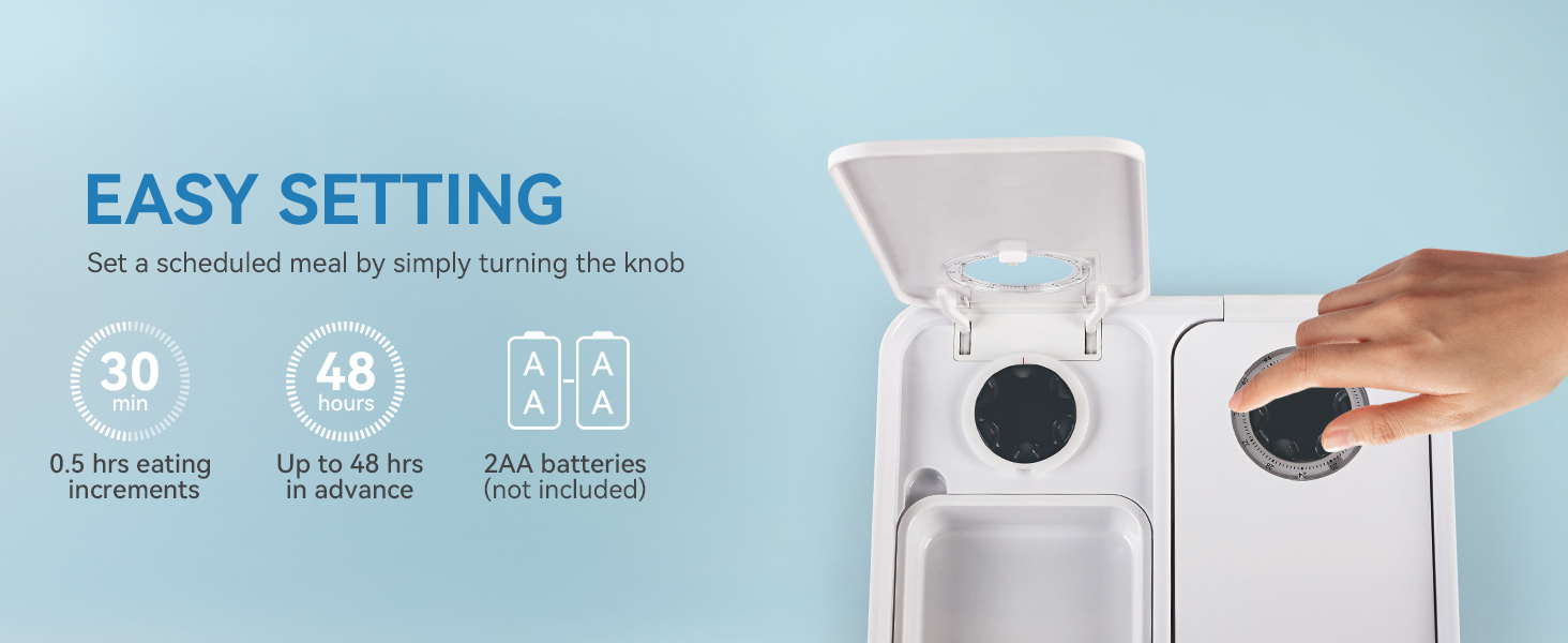 Автоматичний диспенсер для котячого та собачого корму ALL FOR PAWS: таймер, миється, для сухого та вологого корму