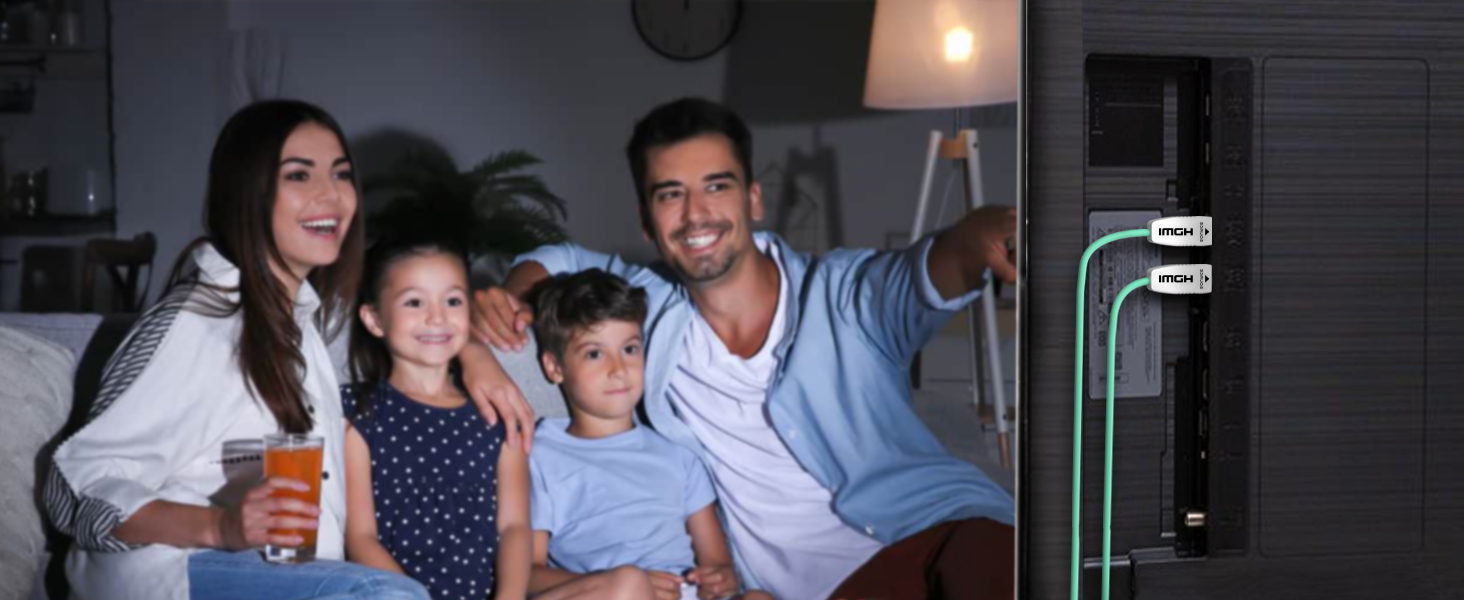 HDMI 2.1 оптоволоконний кабель 1м, 48 Гбіт/с, 8K@60Hz, 4K@120Hz, Dynamic HDR, eARC, Dolby, HDCP 2.2/2.3, сумісний з PS5, Xbox Series X, RTX 4090, TV, Beamer, AVR, зелений