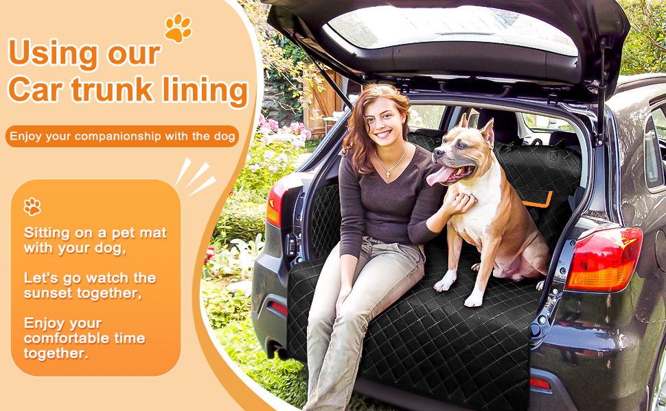 Захист для багажника автомобіля для собак з боковими та захистом краю - універсальний килимок для багажника, водовідштовхувальний та стійкий до подряпин. Підходить для SUV, Van та Kombi