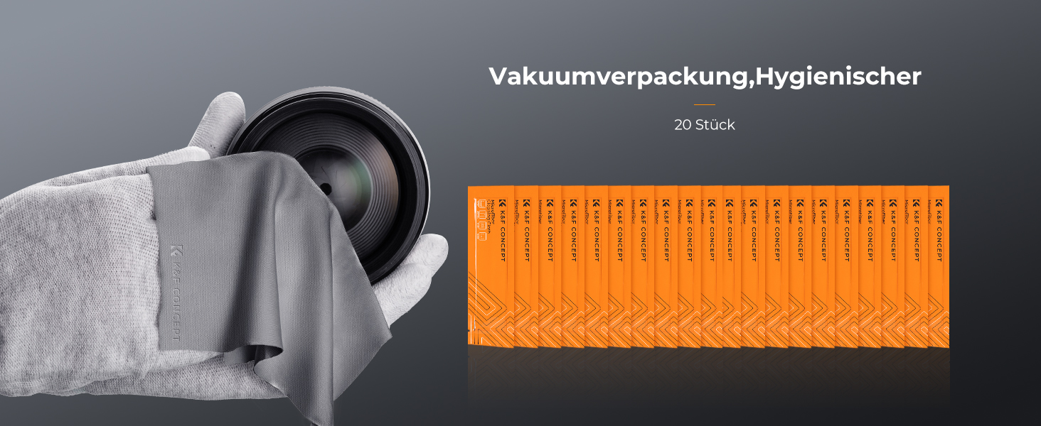 Набір мікрофібрових серветок K&F CONCEPT (15*15 см) - 6 шт. для чищення камери, об'єктива, екрану, смартфона